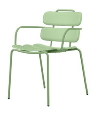 Seduta collettività Lemon - con braccioli - polipropilene - verde - Unisit Seduta collettività Lemon - con braccioli - polipropilene - verde - Unisit