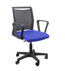 Seduta Home/Office Smart Light - con braccioli fissi - blu/nero - Unisit Seduta Home/Office Smart Light - con braccioli fissi - blu/nero - Unisit