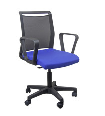 Seduta Home/Office Smart Light - con braccioli fissi - blu/nero - Unisit Seduta Home/Office Smart Light - con braccioli fissi - blu/nero - Unisit