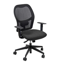 Seduta operativa Hubble HUHU - tessuto Fashion - braccioli regolabili - grigio chiaro - Unisit