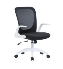 Seduta operativa Jackson - struttura bianca - rete nera - con braccioli - Serena Group Seduta operativa Jackson - struttura bianca - rete nera - con braccioli - Serena Group