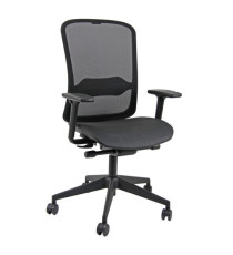 Seduta operativa Shape SHSU -  con braccioli regolabili - completamente in rete nera - Unisit Seduta operativa Shape SHSU -  con braccioli regolabili - completamente in rete nera - Unisit