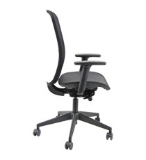 Seduta operativa Shape SHSU -  con braccioli regolabili - completamente in rete nera - Unisit Seduta operativa Shape SHSU -  con braccioli regolabili - completamente in rete nera - Unisit