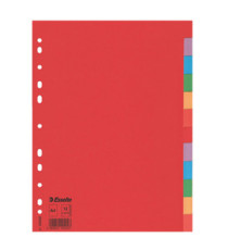 Separatore Economy - 12 tasti - cartoncino colorato 160 gr - A4 - multicolore - Esselte Separatore Economy - 12 tasti - cartoncino colorato 160 gr - A4 - multicolore - Esselte
