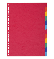 Separatore Forever - 12 tacche - cartoncino riciclato 220 gr - A4 - multicolore - Exacompta