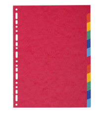 Separatore Forever - 12 tacche - cartoncino riciclato 220 gr - A4 - multicolore - Exacompta