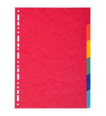 Separatore Forever - 6 tacche - cartoncino riciclato 220 gr - A4 - multicolore - Exacompta