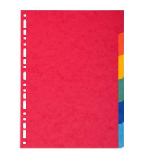 Separatore Forever - 6 tacche - cartoncino riciclato 220 gr - A4 - multicolore - Exacompta