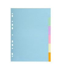 Separatore Forever - A4 - 6 tasti - cartoncino - 170 gr - Exacompta