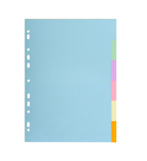 Separatore Forever - A4 - 6 tasti - cartoncino - 170 gr - Exacompta Separatore Forever - A4 - 6 tasti - cartoncino - 170 gr - Exacompta