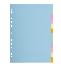 Separatore Forever Pastel - A4 - 12 tasti - cartoncino - 170 gr - Exacompta