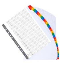 Separatore numerico 1/31 - cartoncino bianco 160 gr - tasti colorati - A4 maxi - Exacompta Separatore numerico 1/31 - cartoncino bianco 160 gr - tasti colorati - A4 maxi - Exacompta