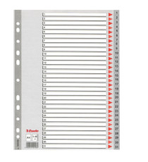 Separatore numerico 1/31 - PPL - A4 - grigio - Esselte Separatore numerico 1/31 - PPL - A4 - grigio - Esselte