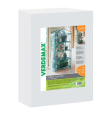 Serra Azalea - 4 ripiani - 70 x 50 x 158 cm - acciaio verniciato/PVC - verde/trasparente - Verdemax