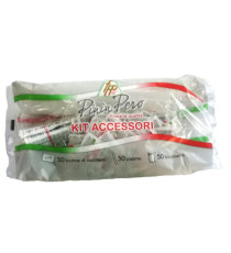 Serving kit - 50 bicchierini + 50 bustine zucchero + 50 palettine - FPP Serving kit - 50 bicchierini + 50 bustine zucchero + 50 palettine - FPP