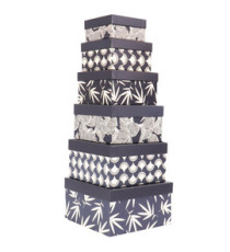 Set scatole regalo - dimensioni assortite - fantasia Faith - conf. 6 pezzi Set scatole regalo - dimensioni assortite - fantasia Faith - conf. 6 pezzi