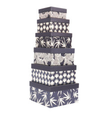 Set scatole regalo - dimensioni assortite - fantasia Faith - conf. 6 pezzi Set scatole regalo - dimensioni assortite - fantasia Faith - conf. 6 pezzi