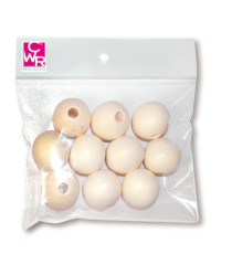 Sfere in legno naturale - diametro 20 mm - CWR - conf. 10 pezzi