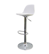 Sgabello Bobba - PPL acciaio cromato - 39 x 42 x 83 / 104 cm - bianco - Paperflow Sgabello Bobba - PPL acciaio cromato - 39 x 42 x 83 / 104 cm - bianco - Paperflow