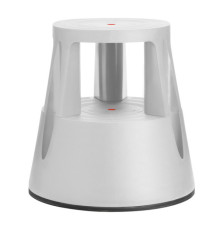 Sgabello Roll a step con ruote - 24 x 45 x 45 cm - grigio chiaro - Caimi Sgabello Roll a step con ruote - 24 x 45 x 45 cm - grigio chiaro - Caimi