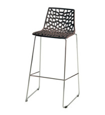 Sgabello Spider Fix - 44 x 53 x 96 cm - policarbonato - moka lucido - Grandsoleil Sgabello Spider Fix - 44 x 53 x 96 cm - policarbonato - moka lucido - Grandsoleil