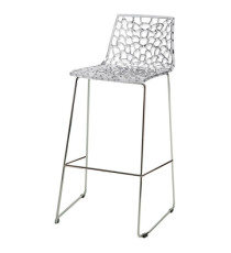 Sgabello Spider Fix - 44 x 53 x 96 cm - policarbonato - trasparente - Grandsoleil Sgabello Spider Fix - 44 x 53 x 96 cm - policarbonato - trasparente - Grandsoleil