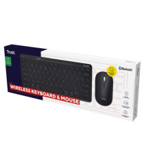 Tastiera e mouse Lyra - con ricevitore - wireless - Trust