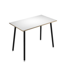 Tavolo alto Skinny Metal - 140 x 80 x 105 cm - nero/bianco