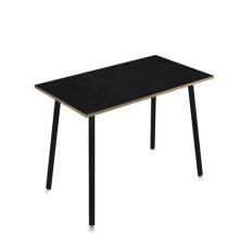 Tavolo alto Skinny Metal - 140 x 80 x 105 cm - nero/nero venato