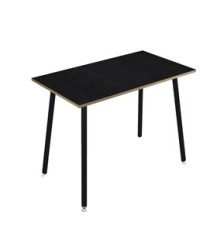 Tavolo alto Skinny Metal - 180 x 80 x 105 cm - nero/nero venato Tavolo alto Skinny Metal - 180 x 80 x 105 cm - nero/nero venato
