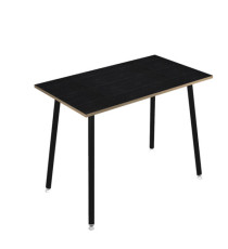 Tavolo alto Skinny Metal - 180 x 80 x 105 cm - nero/nero venato Tavolo alto Skinny Metal - 180 x 80 x 105 cm - nero/nero venato