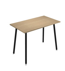 Tavolo alto Skinny Metal - 180 x 80 x 105 cm - nero/rovere