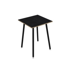 Tavolo alto Skinny Metal - 80 x 80 x 105 cm - nero/nero venato