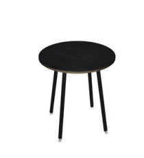 Tavolo alto tondo -  diametro 100 - H 105 cm - nero/nero venato Tavolo alto tondo -  diametro 100 - H 105 cm - nero/nero venato