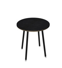 Tavolo alto tondo -  diametro 100 - H 105 cm - nero/nero venato Tavolo alto tondo -  diametro 100 - H 105 cm - nero/nero venato