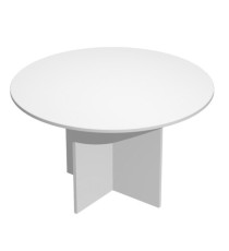 Tavolo riunione Easy - 4 posti - diametro 120 cm - altezza 72 cm - grigio Tavolo riunione Easy - 4 posti - diametro 120 cm - altezza 72 cm - grigio
