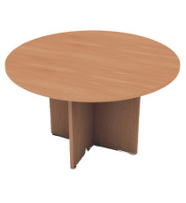 Tavolo riunione Easy - 4 posti - diametro 120 cm - altezza 72 cm - noce chiaro Tavolo riunione Easy - 4 posti - diametro 120 cm - altezza 72 cm - noce chiaro