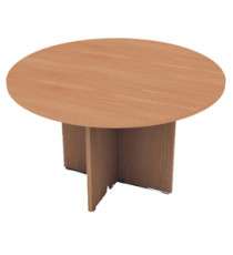 Tavolo riunione Easy - 4 posti - diametro 120 cm - altezza 72 cm - noce chiaro Tavolo riunione Easy - 4 posti - diametro 120 cm - altezza 72 cm - noce chiaro