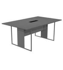Tavolo riunione Essence - 120 x110 cm - Antracite - Gamba antracite opaco Tavolo riunione Essence - 120 x110 cm - Antracite - Gamba antracite opaco