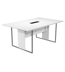 Tavolo riunione Essence - 120 x110 cm - Bianco - Gamba antracite opaco Tavolo riunione Essence - 120 x110 cm - Bianco - Gamba antracite opaco