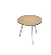 Tavolo riunione tondo Skinny Metal - diametro 80 cm - rovere Tavolo riunione tondo Skinny Metal - diametro 80 cm - rovere