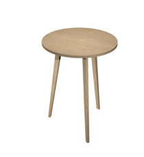 Tavolo rotondo alto Woody - diametro 80 cm - H 105 cm - rovere