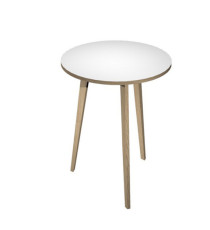 Tavolo rotondo alto Woody - diametro 80 cm - H 105 cm - rovere/bianco Tavolo rotondo alto Woody - diametro 80 cm - H 105 cm - rovere/bianco