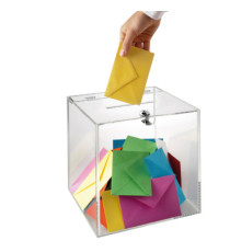 Teca con serratura Mr Acrylic - 25 x 25 x 25 cm - trasparente - Tecnostyl Teca con serratura Mr Acrylic - 25 x 25 x 25 cm - trasparente - Tecnostyl