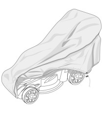 Telo di copertura Special - per rasaerba - 188 x 64 x 100 cm - PU - Verdemax