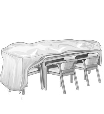 Telo di copertura Special - per tavolo e sedie - 110 x 240 x 80 cm - PU - Verdemax Telo di copertura Special - per tavolo e sedie - 110 x 240 x 80 cm - PU - Verdemax