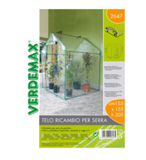 Telo di ricambio - per serra a casetta Clematis - trasparente - Verdemax Telo di ricambio - per serra a casetta Clematis - trasparente - Verdemax