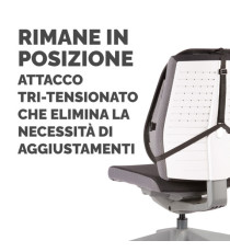 Supporto schiena Office Suites - 50x45x20 cm - in tessuto a rete - nero - Fellowes Supporto schiena Office Suites - 50x45x20 cm - in tessuto a rete - nero - Fellowes