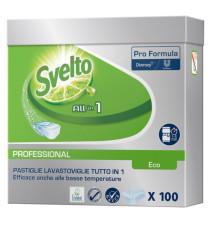 Tabs Eco 3in1 per lavastoviglie - Svelto - fustino da 100 tabs da 20 gr Tabs Eco 3in1 per lavastoviglie - Svelto - fustino da 100 tabs da 20 gr