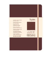 Taccuino Ispira - con elastico - copertina flessibile - A5 - 96 fogli - puntinato - marrone - Fabriano Taccuino Ispira - con elastico - copertina flessibile - A5 - 96 fogli - puntinato - marrone - Fabriano
